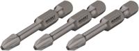 HAZET Krachttorsiebits 2215SLG-PH2/3 · 1/4 inch (6,3 mm) zeskant massief · Kruiskop profiel PH · 3-delig · SW PH2