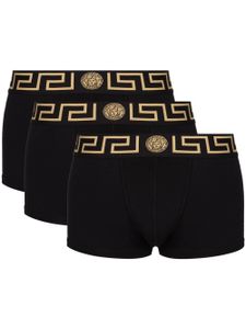 Versace lot de boxers à taille à logo - Noir