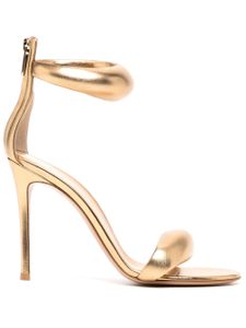 Gianvito Rossi Bijoux 100mm leather sandals - Or