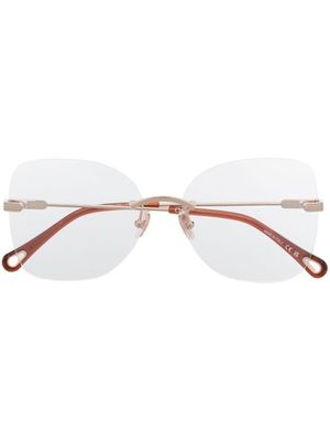 Chloé Eyewear lunettes de vue à monture papillon - Tons neutres