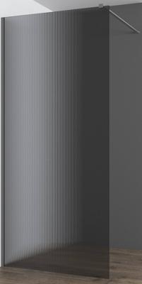 Saqu Modulo glaswand voor montageset 120x210cm helder geribbeld glas