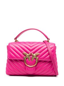 PINKO mini sac porté épaule Lady Love en cuir - Rose