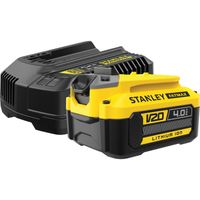 Stanley FATMAX V20 18V Startkit oplader Oplader (2A) en accu (4.0Ah) inbegrepen