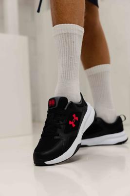 Under Armour Charged Edge Sneakers Heren Zwart/Rood - Maat 43 - Kleur: RoodZwart | Soccerfanshop