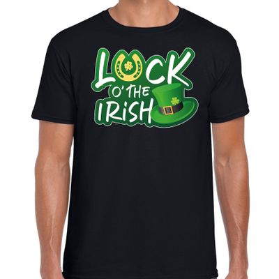 Luck of the Irish / St. Patricks day t-shirt / kostuum zwart heren Luck of the Irish / St. Patricks day t-shirt / kostuum zwart heren
