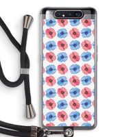Klaproosjes: Samsung Galaxy A80 Transparant Hoesje met koord