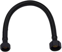 Ben Flexibele Aansluitslang 30 cm Mat Zwart, 3/8 inch. Moer x 1/2 inch. Moer - thumbnail
