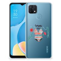 OPPO A15 Telefoonhoesje met Naam Boho Summer