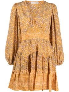 Ulla Johnson robe Hayana à manches bouffantes - Jaune