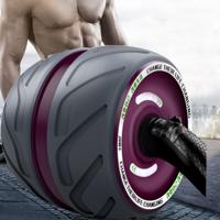 Automatische Rebound abdominale Roller ronde Home Office dempen fitnessapparatuur voor Man / Woman(Purple)