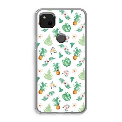 Ananas bladeren: Google Pixel 4a Transparant Hoesje