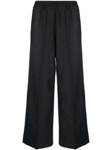 Forte Forte pantalon en laine à taille haute - Gris