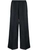 Forte Forte pantalon en laine à taille haute - Gris