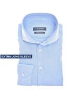 Ledȗb Modern Fit Linnen Overhemd lichtblauw, Effen