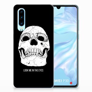 Silicone Back Case Huawei P30 Skull Eyes