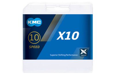 KMC X10 Ketting 10-speed 114-schakels Zilver - Zwart