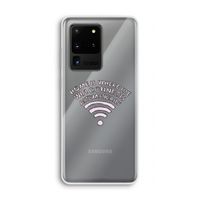 Home Is Where The Wifi Is: Samsung Galaxy S20 Ultra Transparant Hoesje