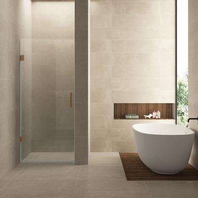 Nisdeur BWS Miley 80x200 cm 8 mm Nano Helder Glas Geborsteld Brons Koper