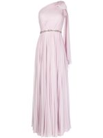 Jenny Packham robe Marlowe longue à design asymétrique à une épaule - Rose