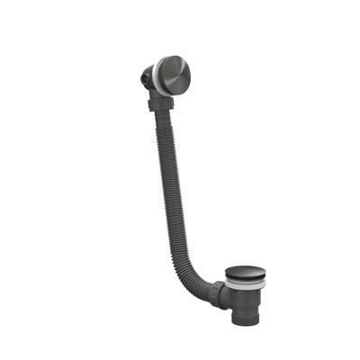 Badoverloop Vulcombinatie IVY RVS316 Geborsteld Carbon Black PVD
