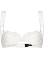 Kiki de Montparnasse soutien-gorge Juliette à broderies - Blanc