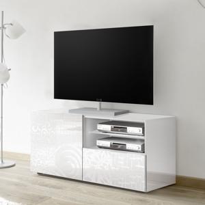 Tv-meubel Miro 121 cm breed in hoogglans wit