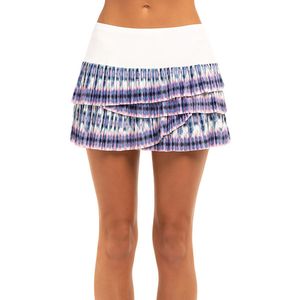 Lucky in Love Batik Pleated Scallop Skirt