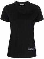 Moncler t-shirt à slogan imprimé - Noir - thumbnail