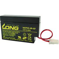 Long WP0.8-12 Loodaccu 12 V 0.8 Ah Loodvlies (AGM) (b x h x d) 96 x 62 x 25 mm AMP-bus Geringe zelfontlading, Onderhoudsvrij - thumbnail