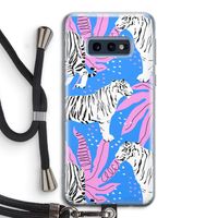 Tijger: Samsung Galaxy S10e Transparant Hoesje met koord Tijger: Samsung Galaxy S10e Transparant Hoesje met koord