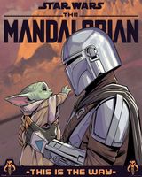 Star Wars The Mandalorian Hello Little One Poster 40x50cm - thumbnail