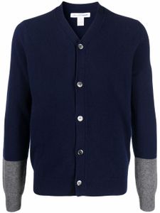 Comme Des Garçons Shirt cardigan en laine à col v - Bleu