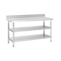 RVS werktafel - ECO - 150 x 60 cm - 226 kg - tussenplank - Royal Catering
