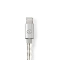 Nedis CCTB39940AL10 Lightning-kabel 1 m Aluminium - thumbnail