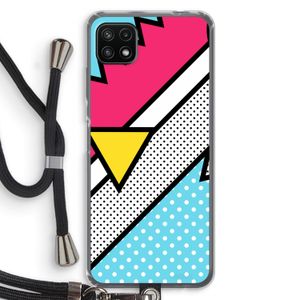 Pop Art #3: Samsung Galaxy A22 5G Transparant Hoesje met koord
