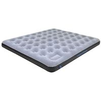 High Peak king comfort plus luchtbed met ingebouwde pomo - grijs-blauw - 200x185x20cm - 2 persoons