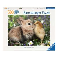 Ravensburger legpuzzel rabbit and chick - 500st.