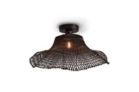 Plafondlamp Ibiza - Zwart Bamboe - 50x50x20cm