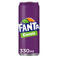 Frisdrank fanta cassis blik 330ml | 24 stuks