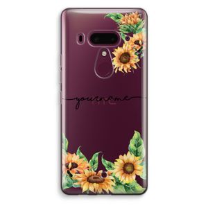 Zonnebloemen: HTC U12+ Transparant Hoesje