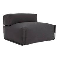 Kave Home Square Lounger - Donkergrijs - D 101 x B 101 x H 65 cm - thumbnail