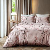 Dekbedovertrek Blossom White - Tweepersoons (200x200 Cm) - Roze Microvezel - Natuur - Zydante - Dekbed-Discounter.nl