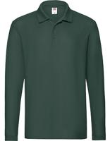 Fruit Of The Loom F541N Premium Long Sleeve Polo - Forest Green - M