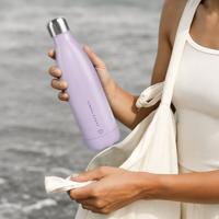 Thermosfles met naam bedrukken - 500 ml - Paars