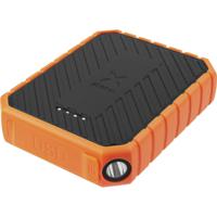 Xtorm by A-Solar Rugged 10000 Powerbank 10000 mAh Quick Charge 3.0, Power Delivery LiPo USB-A, USB-C Oranje, Zwart Outdoor, Zaklamp, Statusweergave