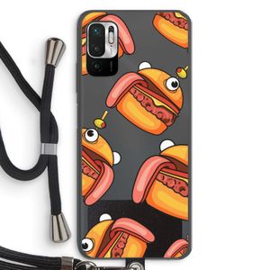 Hamburger: Xiaomi Redmi Note 10 5G Transparant Hoesje met koord