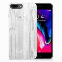 Apple iPhone 7 Plus | 8 Plus | Bumper Hoesje | White Wood