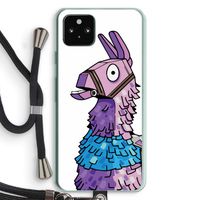 Lama: Pixel 5a 5G Transparant Hoesje met koord