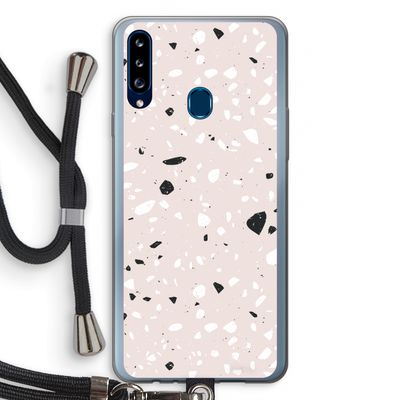 Terrazzo N°20: Samsung Galaxy A20s Transparant Hoesje met koord