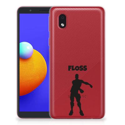 Samsung Galaxy A01 Core Telefoonhoesje met Naam Floss Samsung Galaxy A01 Core Telefoonhoesje met Naam Floss